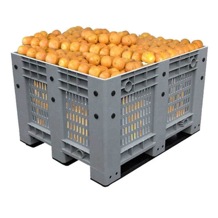 Heavy Duty Non-foldable Plastic Pallet Boxes For Vegetables And Fruits factory